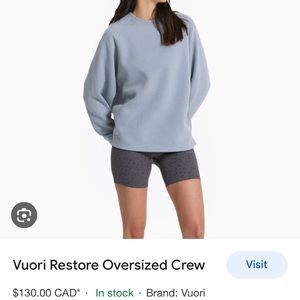 Vuori Restore Oversized Crew